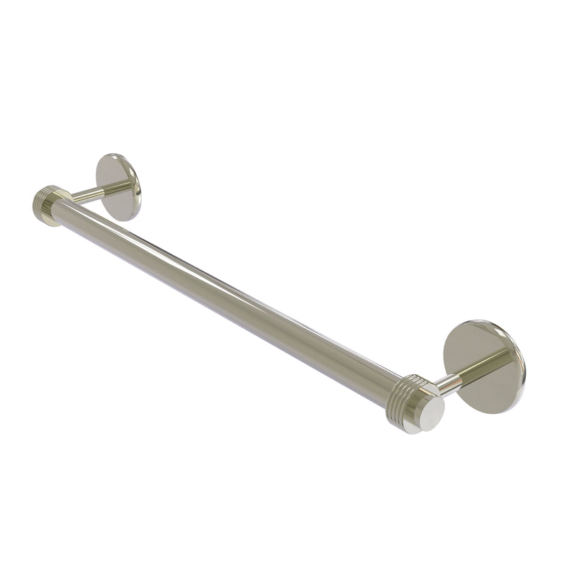 Allied Brass Satellite Orbit Two Collection 30 Inch Towel Bar with Groovy Detail 7251G-30-PNI