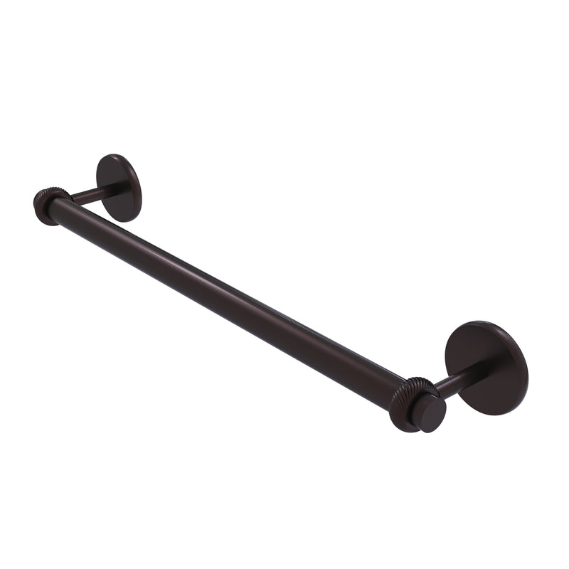 Allied Brass Satellite Orbit Two Collection 18 Inch Towel Bar with Twist Detail 7251T-18-ABZ