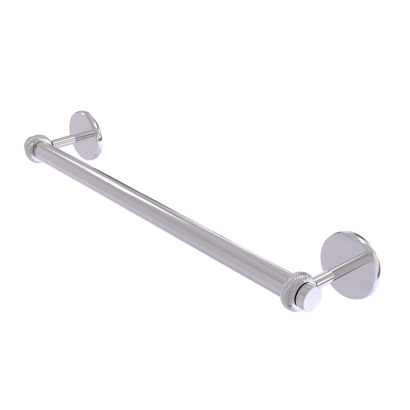 Allied Brass Satellite Orbit Two Collection 18 Inch Towel Bar with Twist Detail 7251T-18-PC