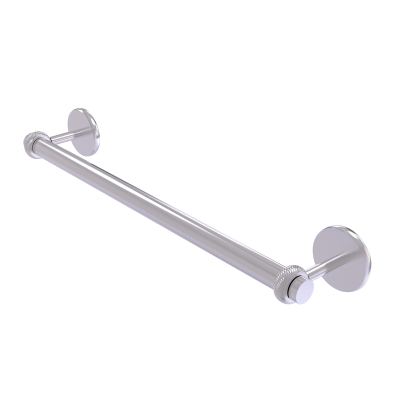 Allied Brass Satellite Orbit Two Collection 18 Inch Towel Bar with Twist Detail 7251T-18-SCH