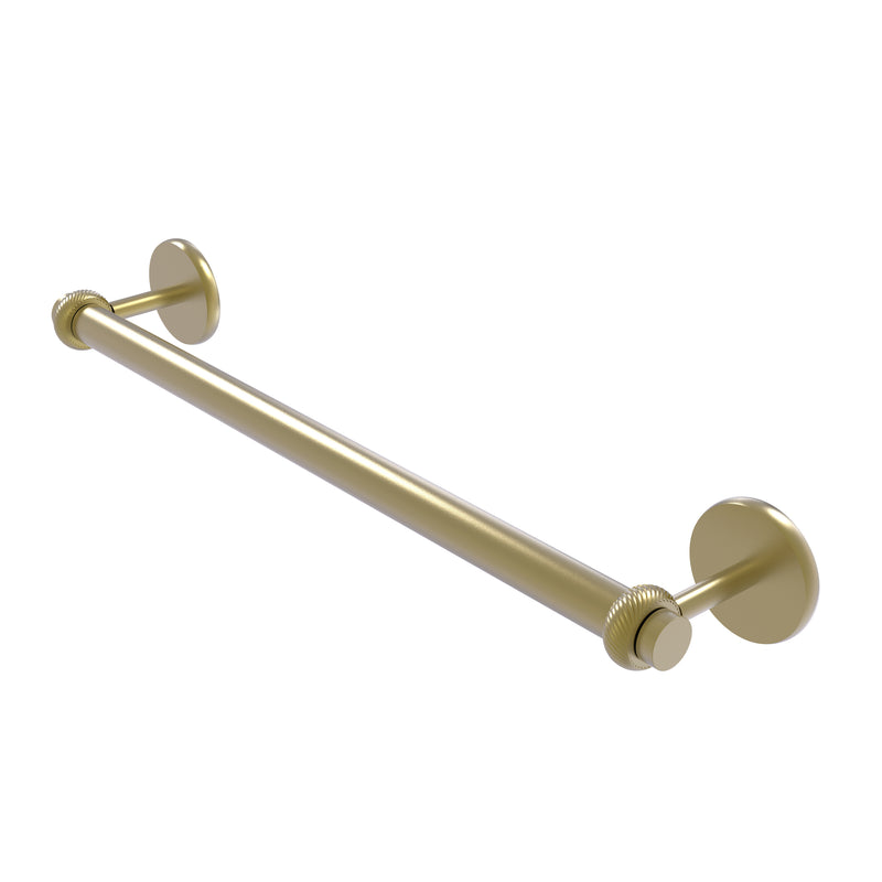 Allied Brass Satellite Orbit Two Collection 24 Inch Towel Bar with Twist Detail 7251T-24-SBR