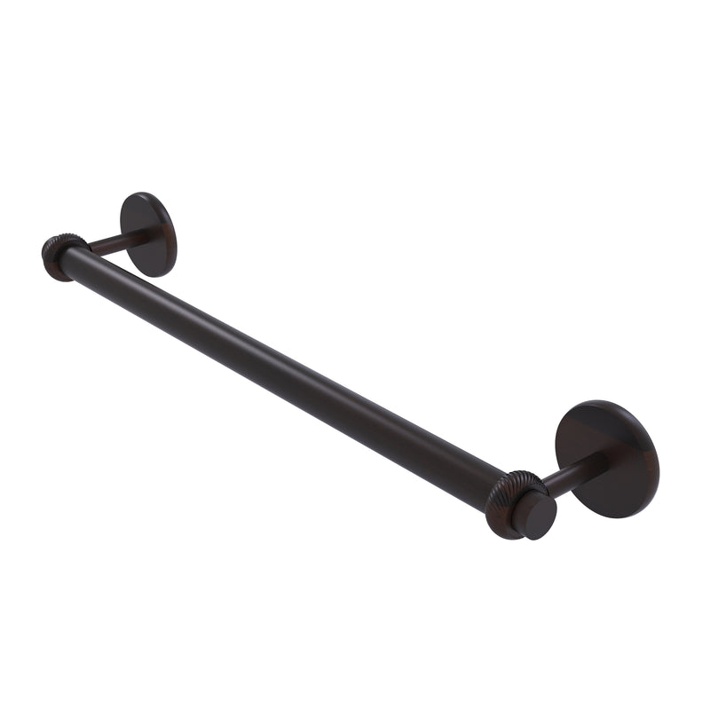 Allied Brass Satellite Orbit Two Collection 30 Inch Towel Bar with Twist Detail 7251T-30-VB