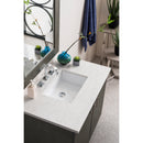 James Martin Metropolitan 36" Single Vanity Silver Oak with 3 cm Eternal Jasmine Pearl Quartz Top 850-V36-SOK-3EJP