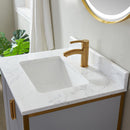 Vinnova Design Granada 24" Vanity with White Composite Grain Stone Countertop