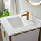 Vinnova Design Granada 24" Vanity with White Composite Grain Stone Countertop