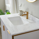 Vinnova Design Granada 36" Vanity with White Composite Grain Stone Countertop