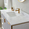 Vinnova Design Granada 48" Vanity with White Composite Grain Stone Countertop