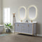 Vinnova Design Granada 60" Vanity with White Composite Grain Stone Countertop