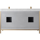 Vinnova Design Granada 60" Vanity with White Composite Grain Stone Countertop