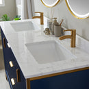 Vinnova Design Granada 60" Vanity with White Composite Grain Stone Countertop