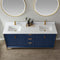 Vinnova Design Granada 72" Vanity with White Composite Grain Stone Countertop