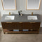 Vinnova Design Donostia 72" Vanity with Grey Composite Armani limestone board stone countertop