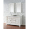 James Martin Brookfield 60" Bright White Double Vanity with 3 cm Classic White Quartz Top 147-V60D-BW-3CLW