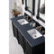 James Martin Brittany 60" Black Onyx Double Vanity with 3 cm Charcoal Soapstone Quartz Top 650-V60D-BKO-3CSP