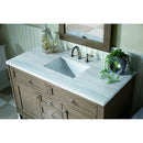 James Martin Chicago 48" Whitewashed Walnut Single Vanity with 3 cm Arctic Fall Solid Surface Top 305-V48-WWW-3AF
