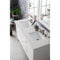 James Martin Palisades 60" Double Vanity Bright White with 3 cm Eternal Jasmine Pearl Quartz Top 527-V60D-BW-3EJP