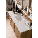 James Martin Providence 60" Single Vanity Cabinet Driftwood with 3 cm Classic White Quartz Top 238-105-5311-3CLW