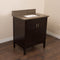 Bellaterra 30" Single Sink Vanity" Sable Walnut With Quartz Top" Taupe 7613-SW-GY