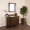 Bellaterra 45" Single Sink Vanity" Sable Walnut With Quartz Top" Taupe 7614-SW-GY