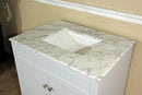 Bellaterra 32" Single Sink Vanity Wood White Cabinet Only 7615-WH