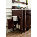 James Martin Brittany 46" Single Vanity Burnished Mahogany with 3 cm Carrara Marble Top 650-V46R-BNM-CAR