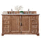 James Martin Providence 60" Double Vanity Cabinet Driftwood with 3 cm Eternal Jasmine Pearl Quartz Top 238-105-5611-3EJP