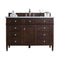 James Martin Brittany 48" Burnished Mahogany Single Vanity with 3 cm Arctic Fall Solid Surface Top 650-V48-BNM-3AF