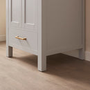 Vinnova Design Shannon 24" Single Vanity and Composite Carrara White Stone Countertop
