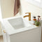 Vinnova Design Shannon 24" Single Vanity and Composite Carrara White Stone Countertop