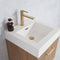 Vinnova Design Alistair 18" Single Sink Bath Vanity with Whole Artificial Stone Basin Top