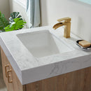 Vinnova Design Alistair 24" Single Vanity with White Grain Stone Countertop