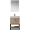 Vinnova Design Alistair 24B" Single Vanity with White Grain Stone Countertop