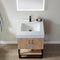 Vinnova Design Alistair 24B" Single Vanity with White Grain Stone Countertop