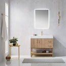 Vinnova Design Alistair 36" Single Vanity with White Grain Stone Countertop