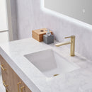 Alistair 48" Single Vanity Oak with White Grain Stone Countertop