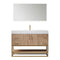 Alistair 48" Single Vanity Oak with White Grain Stone Countertop