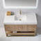 Alistair 48" Single Vanity Oak with White Grain Stone Countertop