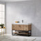 Alistair 48B" Single Vanity Oak with White Grain Stone Countertop