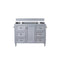 James Martin Copper Cove Encore 48" Single Vanity Silver Gray with 3 cm Gray Expo Quartz Top 301-V48-SL-3GEX