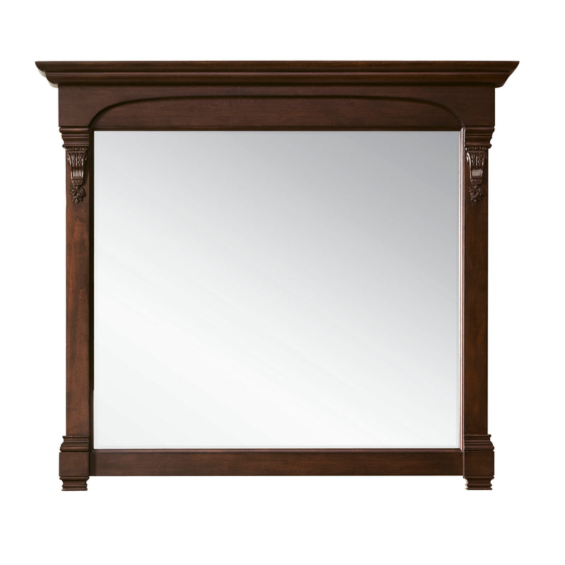 James Martin Brookfield 60" Burnished Mahogany Double Vanity with 3 cm Eternal Serena Quartz Top 147-114-5661-3ESR