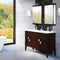 Bellaterra 48" Double Sink Vanity Wood Walnut 804366-D-W