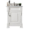 James Martin Brookfield 26" Bright White Single Vanity with 3 cm Carrara Marble Top 147-V26-BW-3CAR