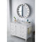 James Martin Copper Cove Encore 48" Single Vanity Bright White with 3 cm Classic White Quartz Top 301-V48-BW-3CLW