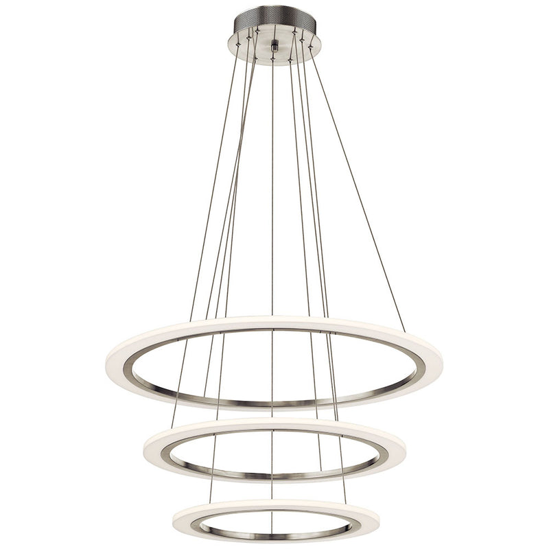 Kichler Hyvo 3 Ring LED Pendant Brushed Nickel 83669