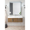 James Martin Mercer Island 48" Single Vanity Latte Oak with Glossy White Composite Top 389-V48-LTO-A-GW