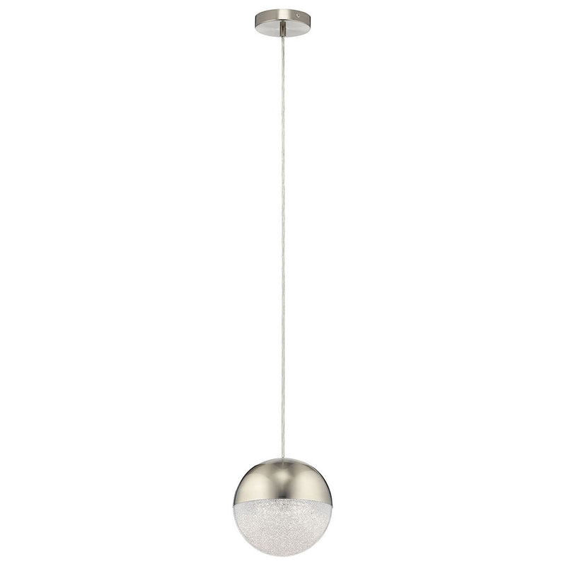 Kichler Moonlit 7.75" 1 Light LED Mini Pendant Brushed Nickel 83956