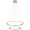 Kichler Hyvo 2 Ring LED Pendant Brushed Nickel 83990