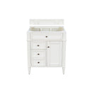 James Martin Brittany 30" Single Vanity Bright White 650-V30-BW