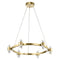 Kichler Arabella 3000K LED 6 Light Chandelier Champagne Gold 84066CG