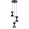 Kichler Kordan 3 Light Pendant Cluster Matte Black 84114